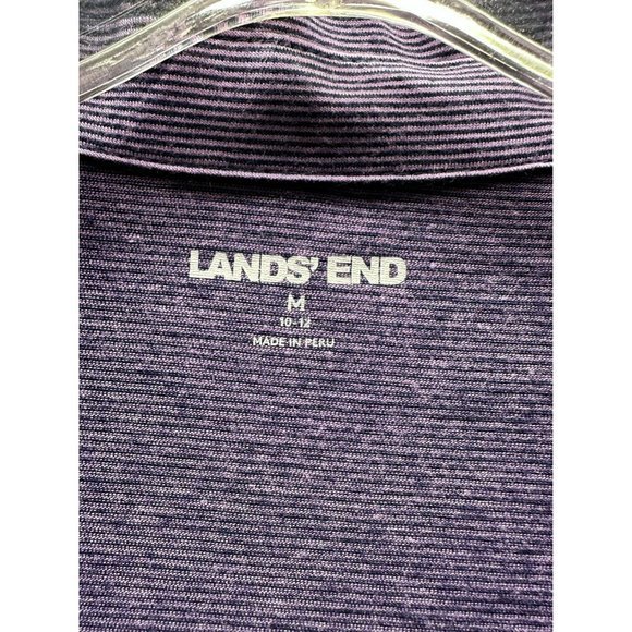 Land's End Women's Short Sleeve‎ 1/4 Zip Size Medium (10-12) - Picture 2 of 3